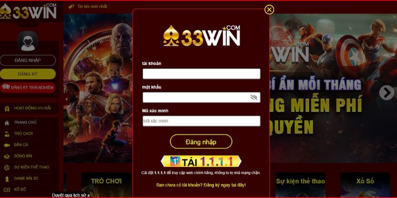 Cách đăng nhập chi tiết và dễ hiểu tại 33WIN